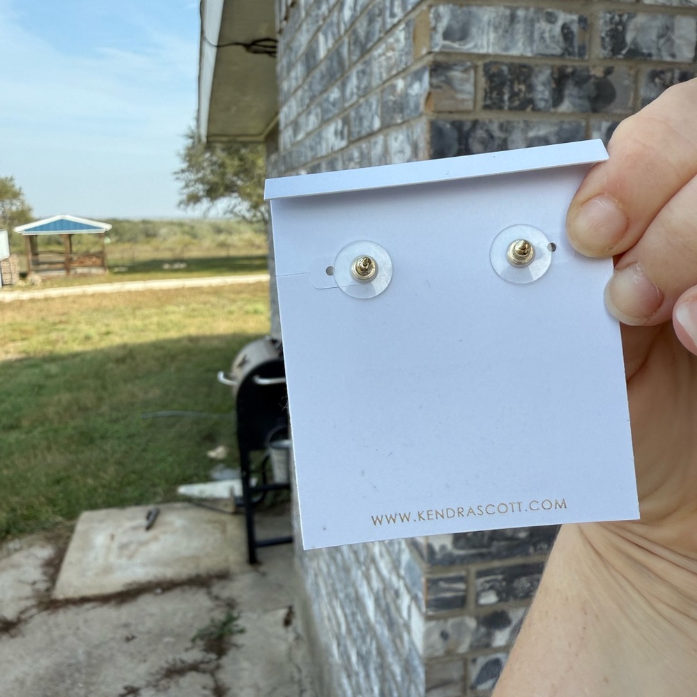 Kendra Scott Gold and Sage Earrings - Picture 11 of 11